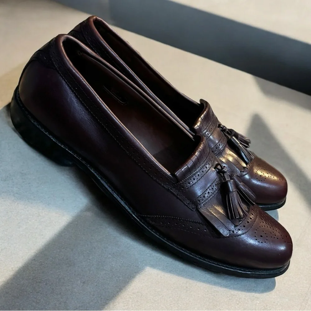 Burgundy Allen Edmonds 12AA‎ narrow men’s shoes